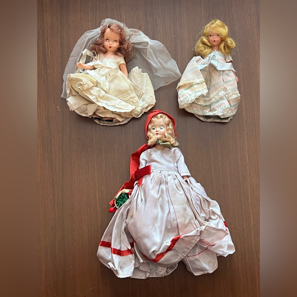 Antique Dolls. Bundle of 3. VGUC
